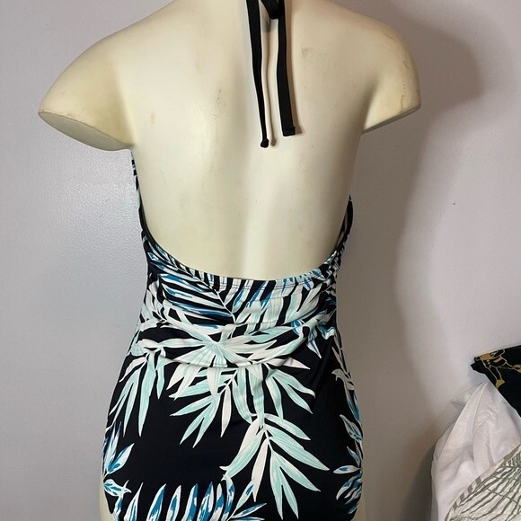 Apt. 9 Women's One Piece Leaf Print Swim Suit Size L - Picture 2 of 6